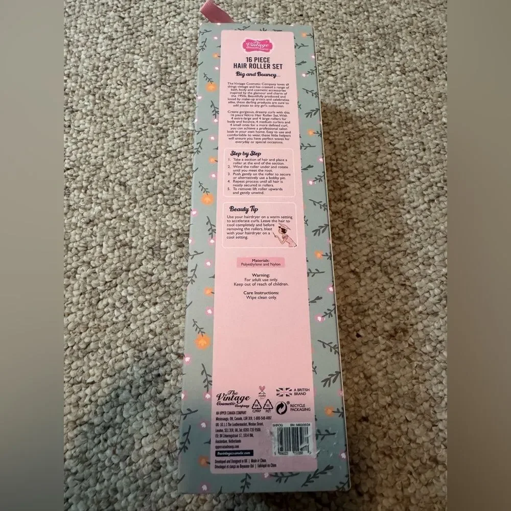 Vintage Cosmetic Company Brown Hair Roller Set - Picture 2 of 3